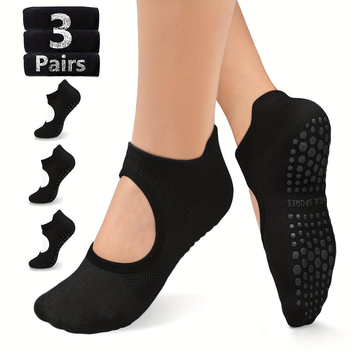 Non Slip Grip Women Socks for  - Medias Para Pilates Y Yoga ulasan dan harga
