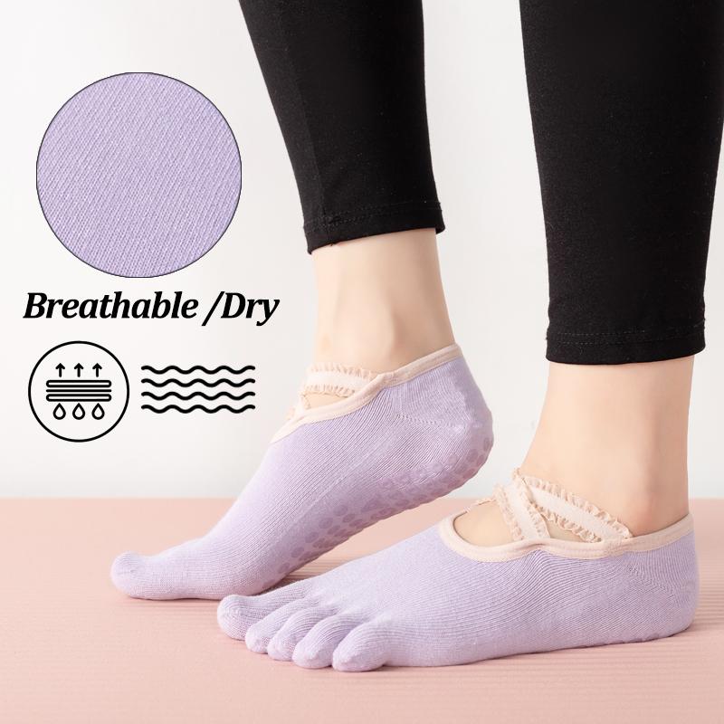 Ladies Non-Slip Pilates Socks  - Medias Para Pilates Y Yoga ulasan dan harga