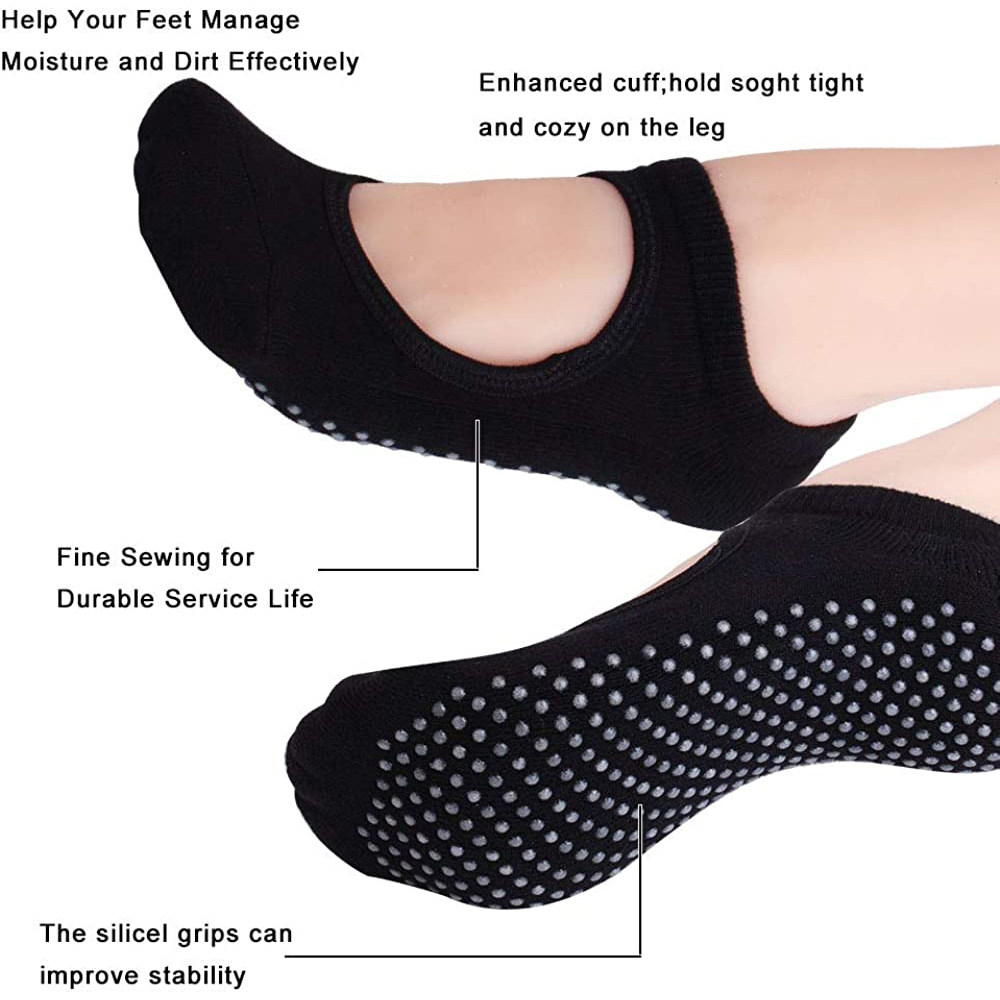 Backless Non-slip Fitness Pila - Medias Para Pilates Y Yoga ulasan dan harga