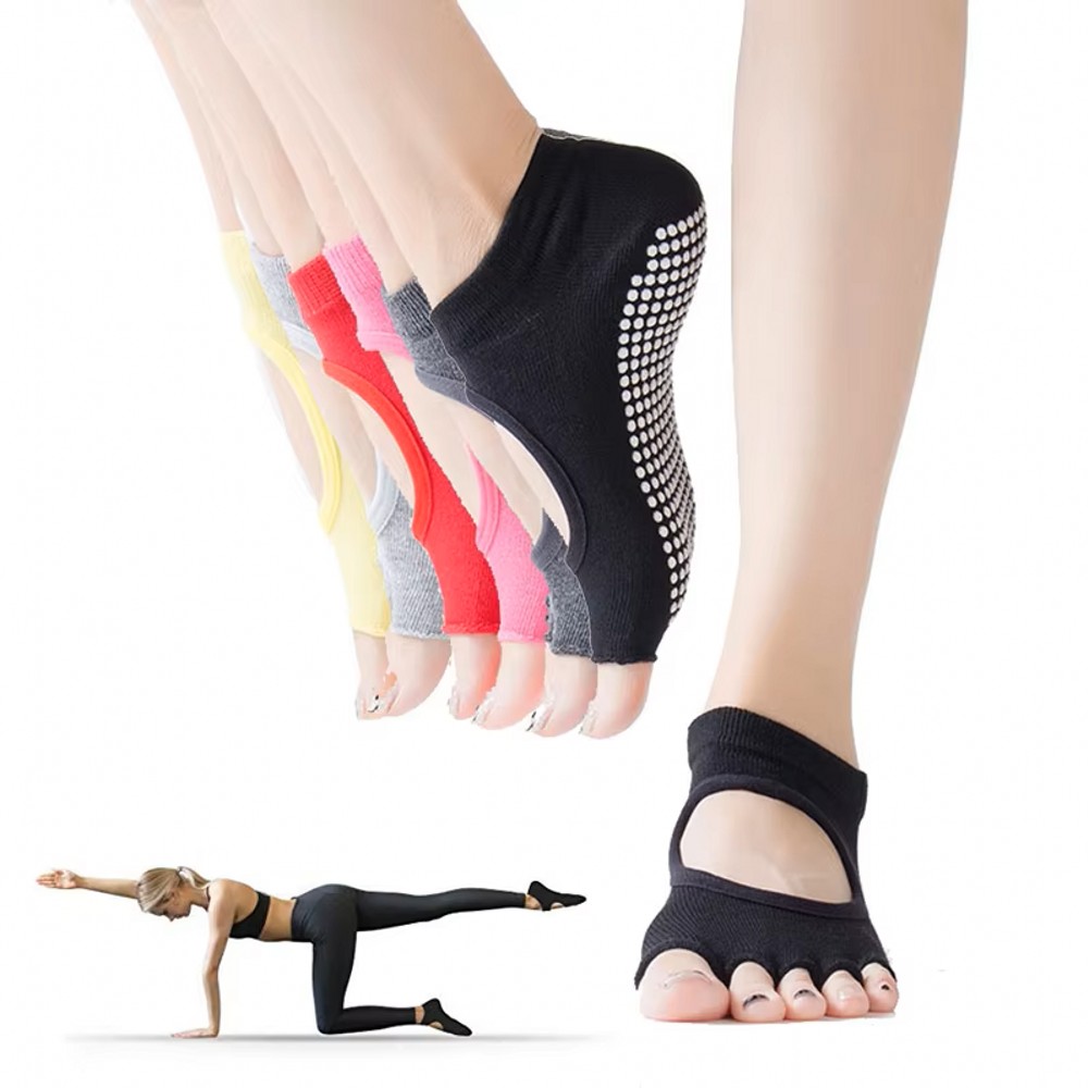 Backless Five Toe Yoga Socks O - Medias Para Pilates Y Yoga ulasan dan harga